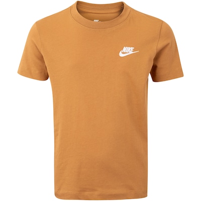 Camiseta Juvenil Nike Manga Curta Sportswear Embroidered Future - Foto 1
