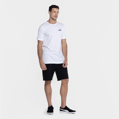 Camiseta Masculina Puma Manga Curta Small Logo ESS - Foto 4