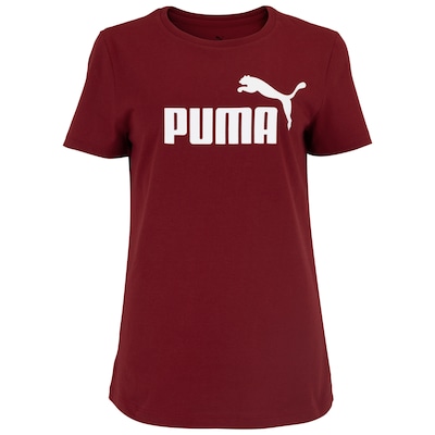 Camiseta Feminina Puma Manga Curta ESS Tee Logo - Foto 1