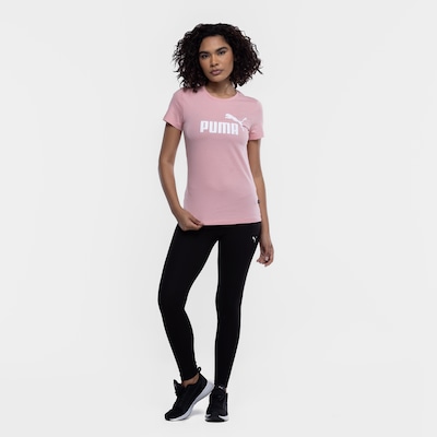 Camiseta Feminina Puma Manga Curta ESS Tee Logo - Foto 4