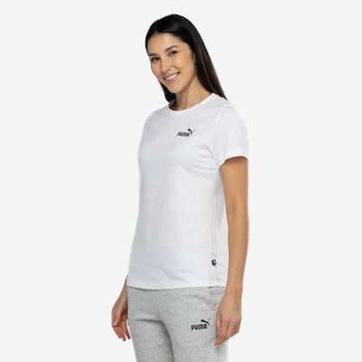 Camiseta Feminina Puma Manga Curta Essentials Small Logo Tee - Foto 5