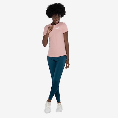 Camiseta Feminina Puma Manga Curta Essentials Small Logo Tee - Foto 4
