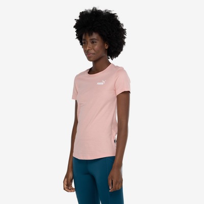 Camiseta Feminina Puma Manga Curta Essentials Small Logo Tee - Foto 5