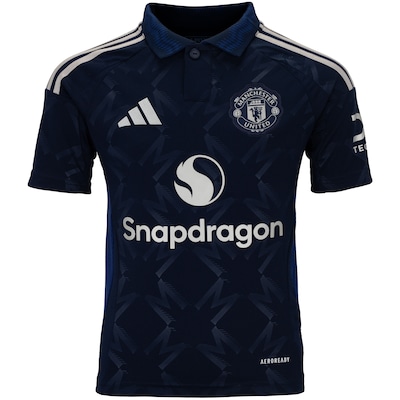 Camisa Polo do Manchester United II 24/25 adidas Infantil - Foto 1