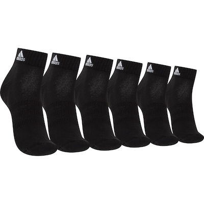 Kit de Meia adidas Cano Baixo 3 Pares Adulto - Foto 1