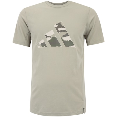 Camiseta Masculina adidas Manga Curta Logo Camuflado - Foto 6
