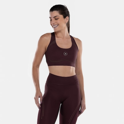 Top Fitness com Bojo Removível adidas Média Sustentação Stella McCartney Adulto - Foto 4