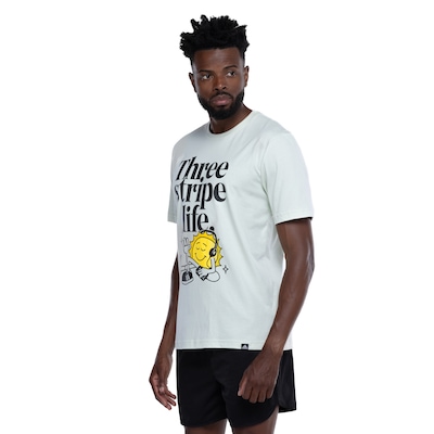 Camiseta Masculina adidas Manga Curta Graphic - Foto 2