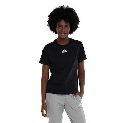 Camiseta Feminina adidas Manga Curta Small Logo - Foto 2
