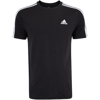 Camiseta Masculina adidas Manga Curta 3 Stripes - Foto 1
