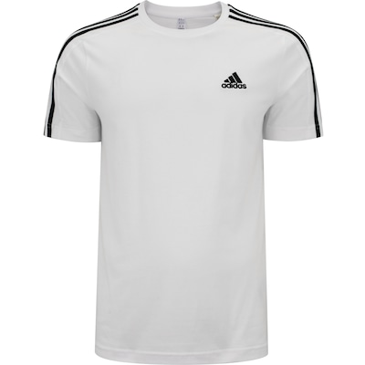 Camiseta Masculina adidas Manga Curta 3 Stripes - Foto 5