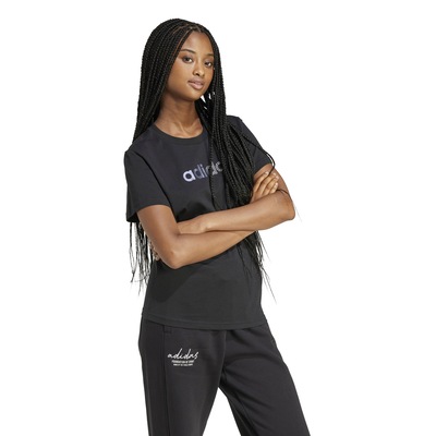 Camiseta Feminina adidas Manga Curta Graphic - Foto 3