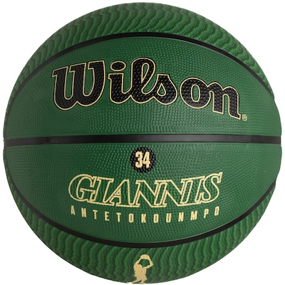 Bola de Basquete Giannis Antetokounmpo Wilson NBA Player Icon - Foto 1