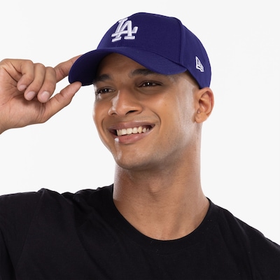 Boné Aba Curva Los Angeles Dodgers MLB 940 New Era Strapback Team Color Adulto - Foto 5