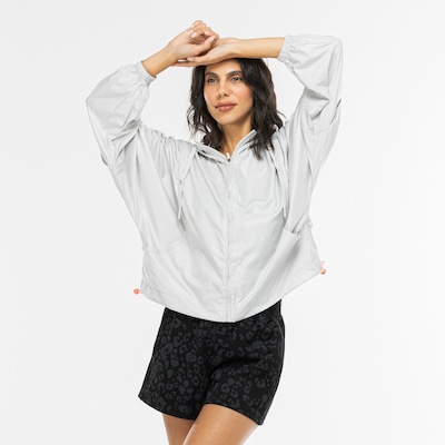 Jaqueta Feminina Ever Print Textura Packable Oxer - Foto 4
