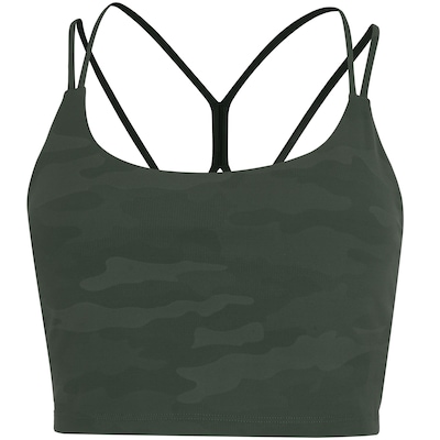 Top Fitness com Bojo Removível Oxer Camuflado Premium Baixa Sustentação Adulto - Foto 1