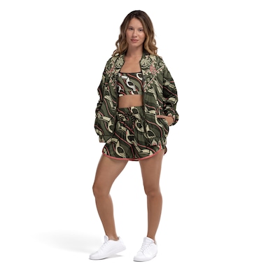 Jaqueta Bomber Feminina Farm Nylon Lenço Tucano Gráfico - Foto 1