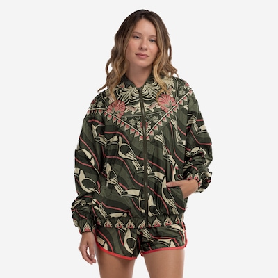 Jaqueta Bomber Feminina Farm Nylon Lenço Tucano Gráfico - Foto 3