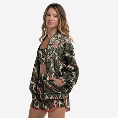 Jaqueta Bomber Feminina Farm Nylon Lenço Tucano Gráfico - Foto 4