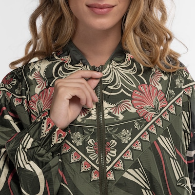 Jaqueta Bomber Feminina Farm Nylon Lenço Tucano Gráfico - Foto 5