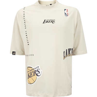 Camiseta do Los Angeles Lakers Masculina NBA Manga Manga Curta Construct N025 - Foto 6