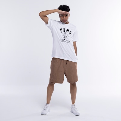Camiseta Puma Manga Curta Graphics Super Tee - Foto 1