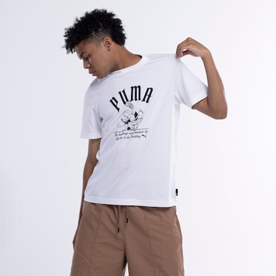 Camiseta Puma Manga Curta Graphics Super Tee - Foto 2