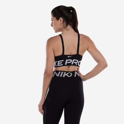 Top Fitness com Bojo Removível Nike Média Sustentação Indy Plung Bra Bold Adulto - Foto 2