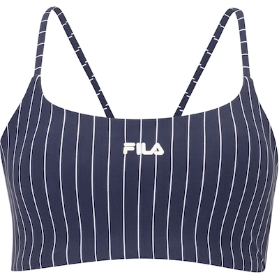 Top Fitness com Bojo Removível Fila Média Sustentação Future Sports Pinstripes Flow Adulto - Foto 4