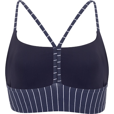 Top Fitness com Bojo Removível Fila Média Sustentação Future Sports Pinstripes Flow Adulto - Foto 5