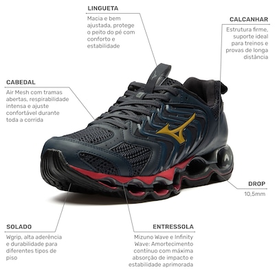 Tênis Mizuno Wave Prophecy 14 S Masculino - Foto 3