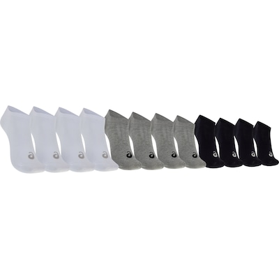 Kit de Meias Cano Curto ASICS Show Soft Tamanho 34 ao 38 Adulto - Foto 1