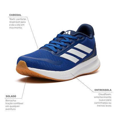 Tênis adidas RunFalcon 5 Júnior - Foto 3
