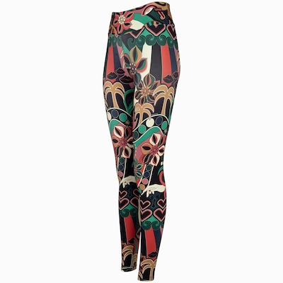 Calça Farm Legging Floresta de Cor Cós Médio Média Compressão Feminina - Foto 1
