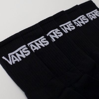 Meias Cano Alto Vans Classic Crew com 3 Pares - Foto 2