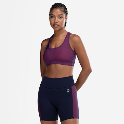Top Fitness com Bojo Removível Vestem Média Sustentação Rebeca Adulto - Foto 5