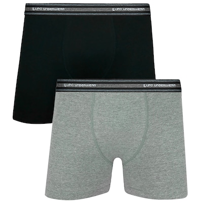 Kit de Cueca Boxer Lupo 2 Unidades Adulto - Foto 1