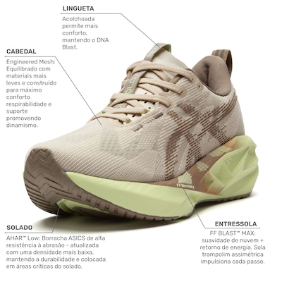 Tênis ASICS Novablast 5 Feminino - Foto 2
