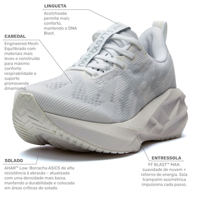 Tênis ASICS Novablast 5 Feminino - Foto 2