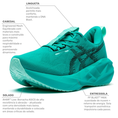 Tênis ASICS Novablast 5 Feminino - Foto 2