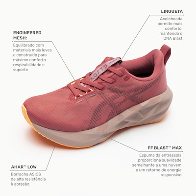 Tênis ASICS Novablast 5 Feminino - Foto 2