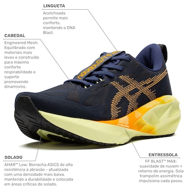 Tênis ASICS Novablast 5 Masculino - Foto 3