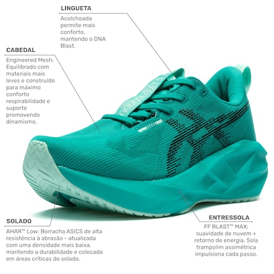 Tênis ASICS Novablast 5 Masculino - Foto 3