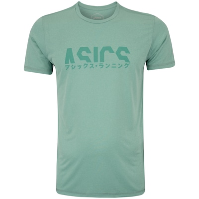 Camiseta Masculina ASICS Manga Curta Fuji Anti Odor - Foto 1