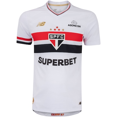 Camisa do São Paulo I 25 Jogador New Balance Masculina - Foto 1