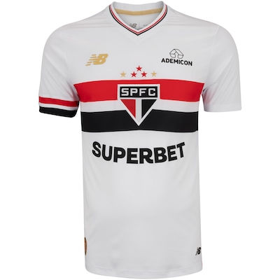 Camisa do São Paulo I 25 New Balance Masculina Torcedor - Foto 1