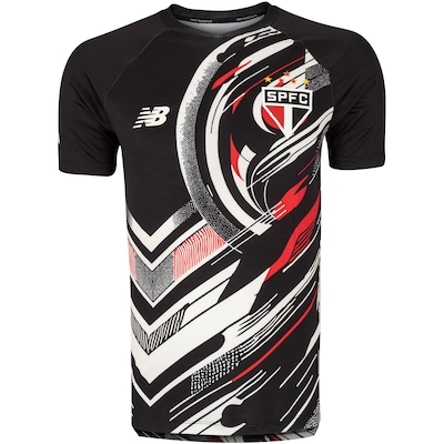 Camisa Pré-jogo do São Paulo 25 New Balance Masculina - Foto 1