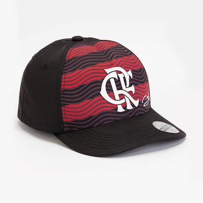 Boné do Flamengo Aba Curva Supercap Zico Snapback Listras Sub Frente e Símbolo Adulto - Foto 3