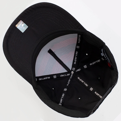 Boné do Flamengo Aba Curva Supercap Zico Snapback Listras Sub Frente e Símbolo Adulto - Foto 4