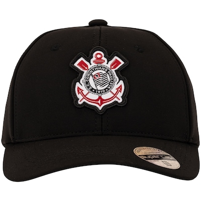 Boné Aba Curva do Corinthians Supercap Patch Bordado Strapback Adulto - Foto 3